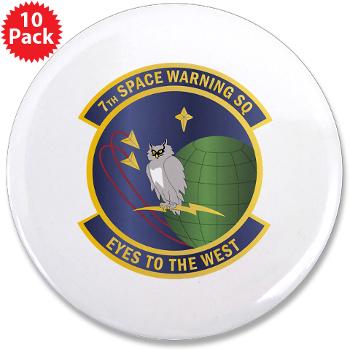 7SWS - M01 - 01 - 7th Space Warning Squadron - 3.5" Button (10 pack)